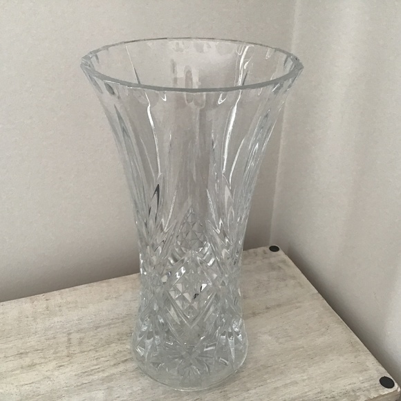 Vintage Other - Vintage 80’s large heavy crystal vase